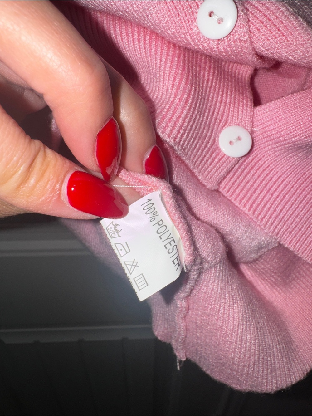 Pink Faux-Fur Collar Cardigan Sweater barbiecore clueless - Picture 4 of 5